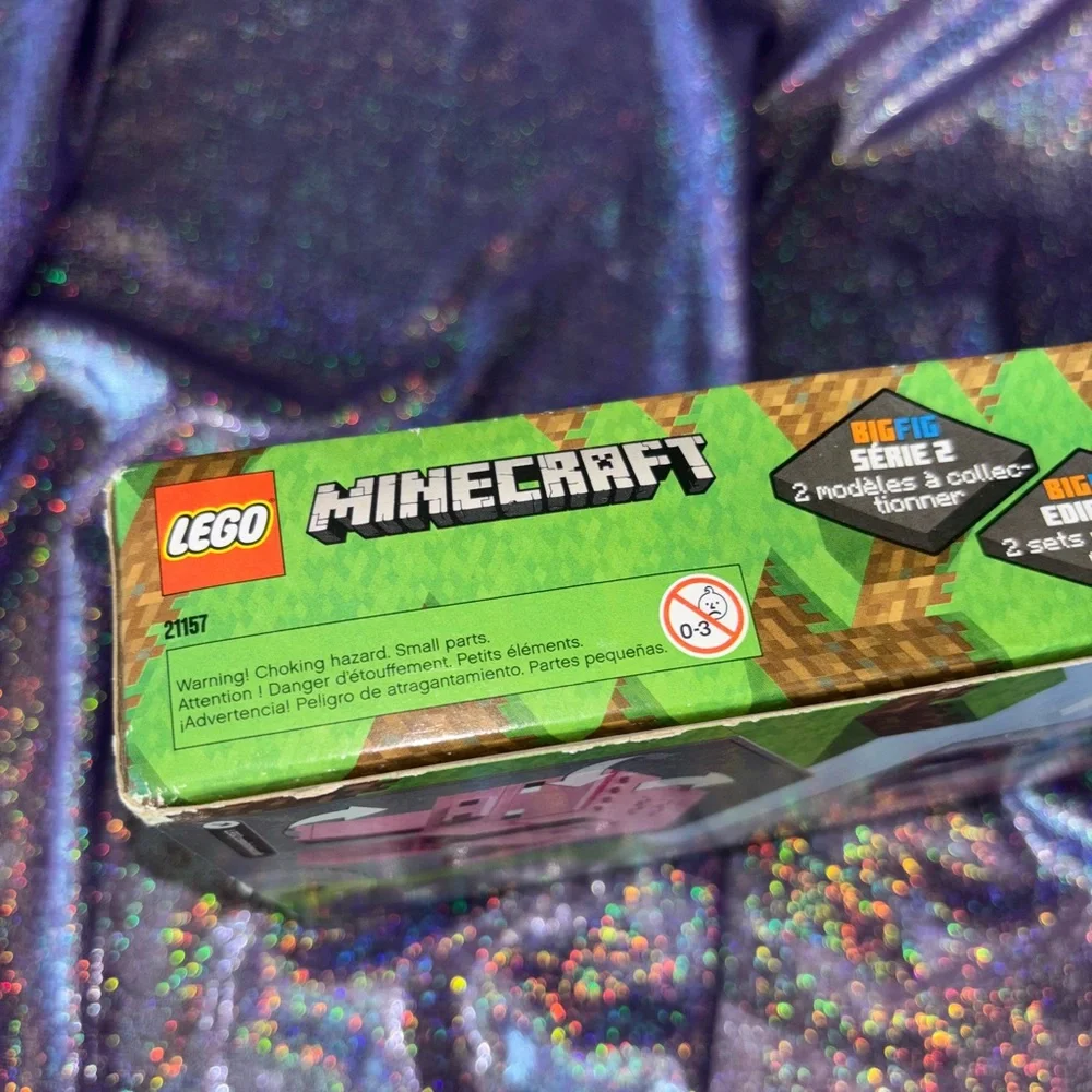 Minecraft Lego Set: series 2 Big Fig Pig with Baby Zombie